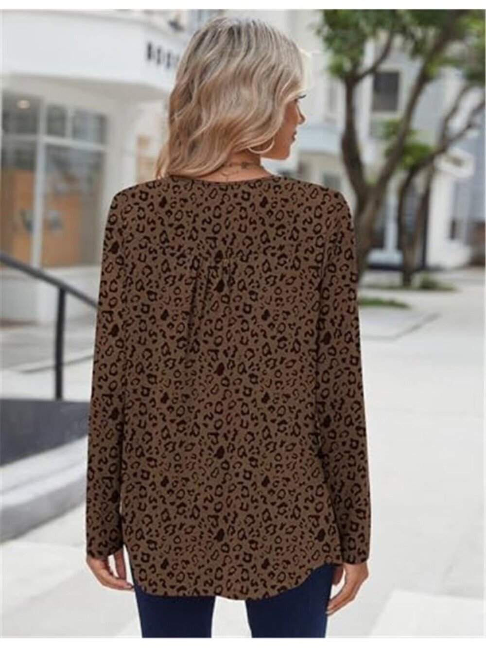 Zeagoo Long Sleeve Shirts for Women Dressy Casual Blouses Loose Tunic Tops - Picture 5 of 7